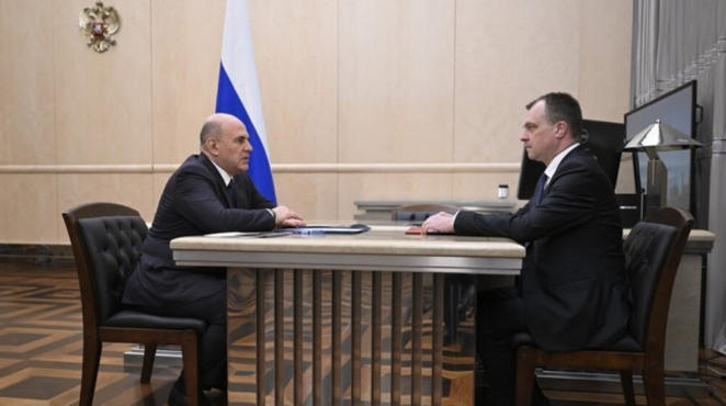 Встреча Председателя Правительства Российской Федерации Михаила Мишустина с руководителем Росстандарта Антоном Шалаевым